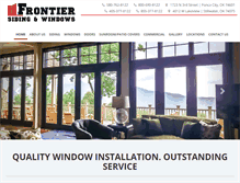 Tablet Screenshot of frontiersidingandwindow.com
